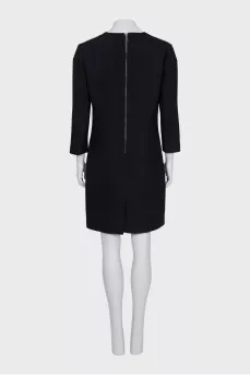 Black dress with patch pockets