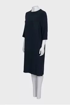 Straight dress with 3/4 sleeves