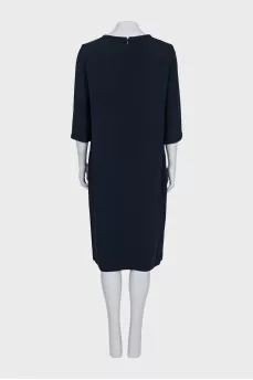 Straight dress with 3/4 sleeves
