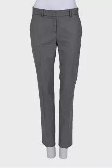 Gray wool suit with trousers