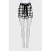 Black and white shorts