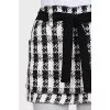 Black and white shorts
