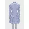 Fitted striped dress with long sleeves