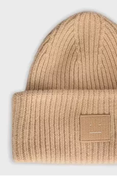 Knitted wool hat