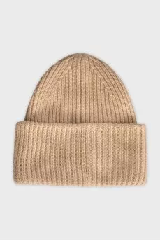 Knitted wool hat