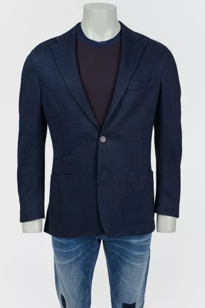 Men's jacket with patch pockets