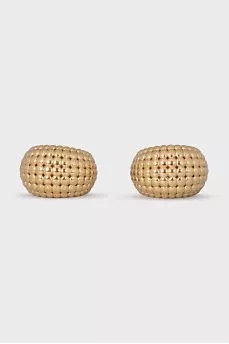 Textured hoop earrings