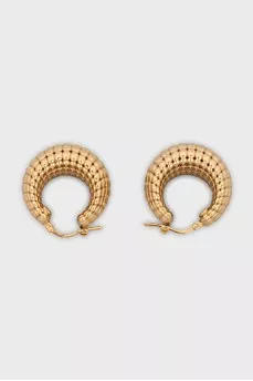Textured hoop earrings