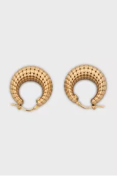 Textured hoop earrings