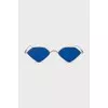 Blue thin-frame sunglasses