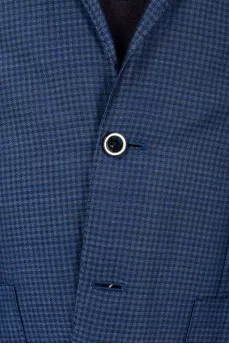 Men's jacket in small black check
