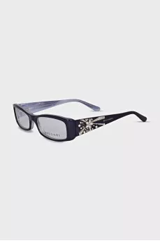 Rectangular frame with crystals