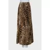 Animal print maxi skirt