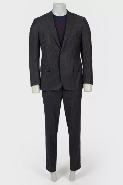 Small gray striped suit