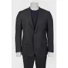 Small gray striped suit