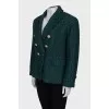 Fitted jacket with accent buttons