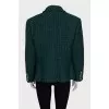 Fitted jacket with accent buttons