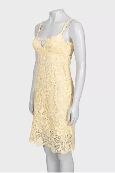 Lace dress with thin straps