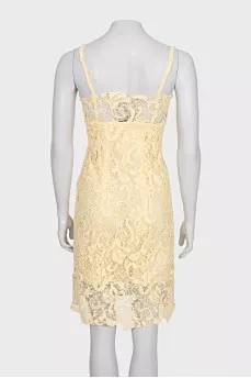 Lace dress with thin straps