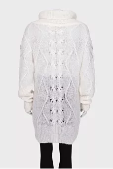 Long sweater with sequins