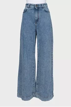 Джинсы wide leg fit на высокой посадке
