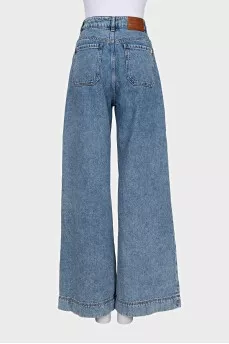 Джинсы wide leg fit на высокой посадке