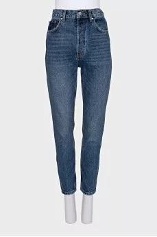 Slim-fit jeans with buttons