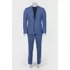 Men's woolen suit blue-blue
