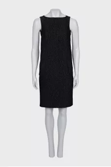 Textured straight dress