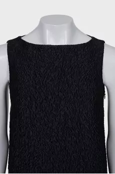 Textured straight dress