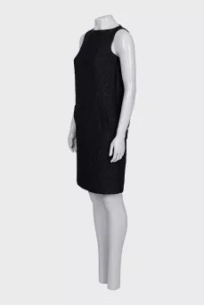 Textured straight dress