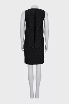 Textured straight dress