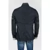 Jacket with leather inserts