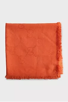Silk and wool scarf