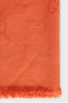 Silk and wool scarf