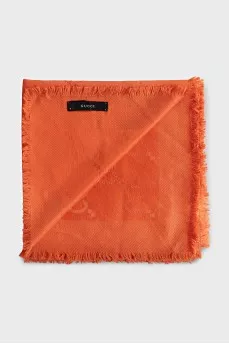 Silk and wool scarf