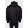 Men's sheepskin coat with a zipper