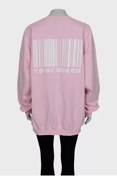Pink oversized sweatshirt