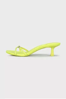 Dahlia textile mules