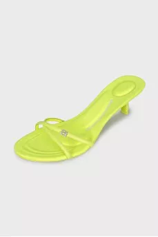 Dahlia textile mules