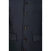 Long jacket with patch pockets