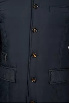 Long jacket with patch pockets