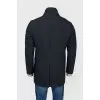 Long jacket with patch pockets