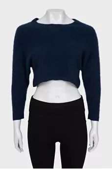 Cropped cashmere sweater