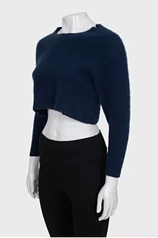 Cropped cashmere sweater