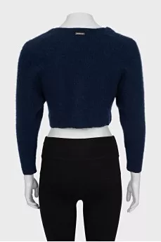 Cropped cashmere sweater