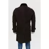 Brown suede sheepskin coat