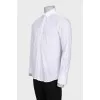 Men's white long sleeve shirt