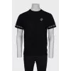 Men's T-shirt with branded print on the sleeves