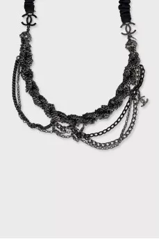 Silver chain necklace